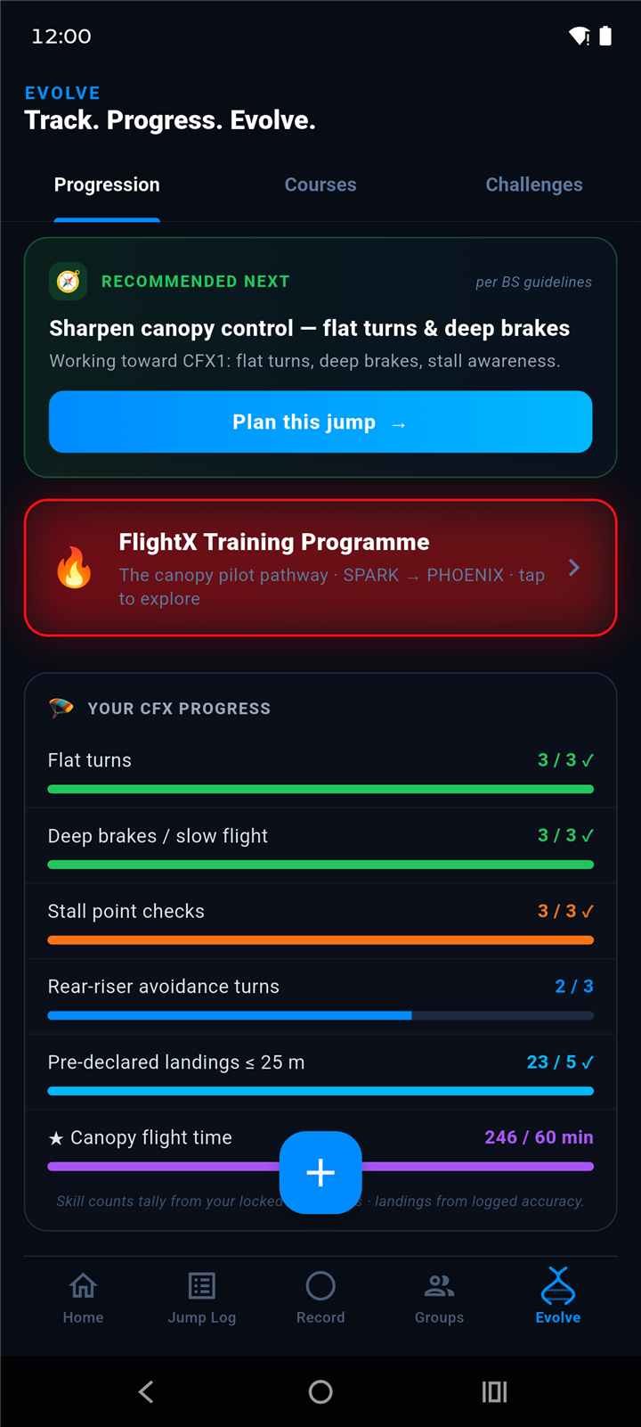 FlightX screen